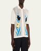 Marni Men's Floral Mesh Short-Sleeve Cardigan - 4