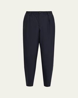 Marni Men's Loose-Fit Stretch Pleated Pants