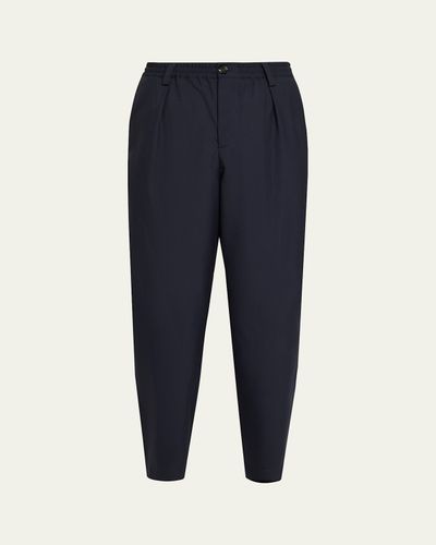 Marni Men's Loose-Fit Stretch Pleated Pants