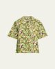 Marni Men's Multicolor Floral Cotton Camp Shirt - 1