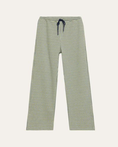 Marni Mini Check Jacquard Straight-Leg Pull-On Pants