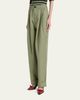Marni Pleated Canvas Wide-Leg Pants - 4