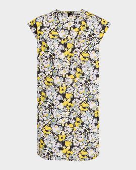 Marni Pop Flowers-Print Cotton Poplin Mini Shift Dress