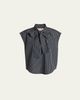 Marni Self-Tie Half-Placket Striped Blouse - 1