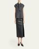 Marni Self-Tie Half-Placket Striped Blouse - 2
