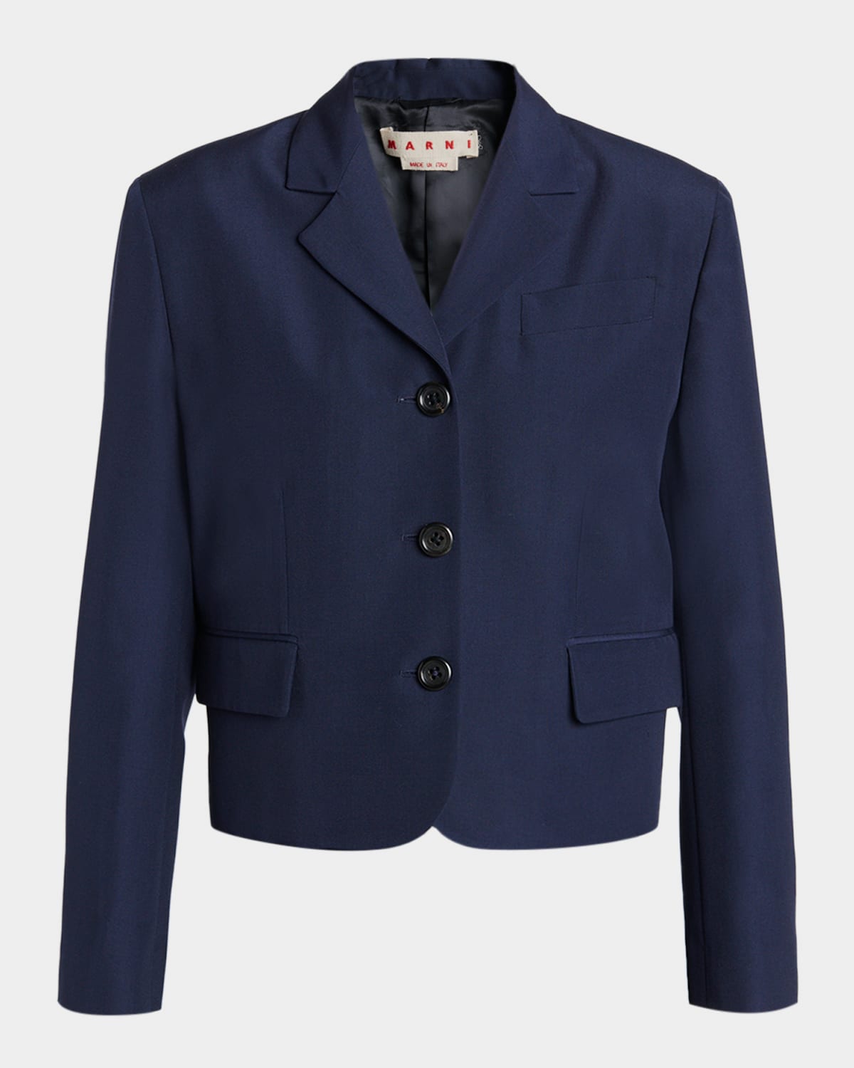Marni Short Techno Wool Jacket