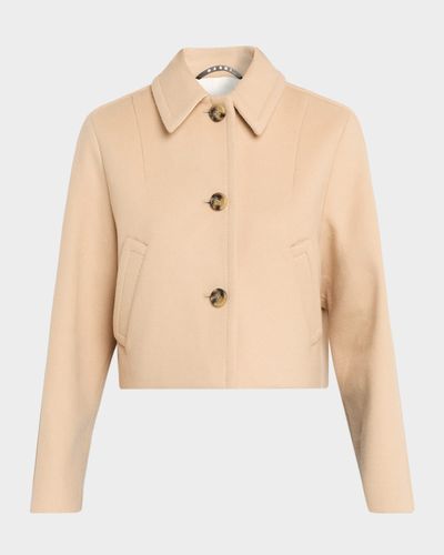 Marni Single-Breasted Wool Cropped Jacket