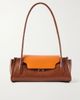 MARNI Trunkette two-tone crinkled leather shoulder bag - 1