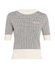 Marni Women's Micro-Check Knit Short-Sleeve Top - 6