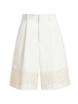 Marni Women's Sangallo Lace & Cotton Bermuda Shorts