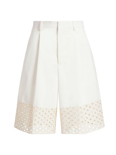 Marni Women's Sangallo Lace & Cotton Bermuda Shorts