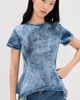 Marques'Almeida Marques'Almeida Acid Wash Denim Fitted T-Shirt Blue - 2