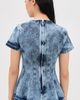 Marques'Almeida Marques'Almeida Acid Wash Denim Fitted T-Shirt Blue - 3