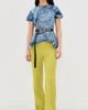 Marques'Almeida Marques'Almeida Acid Wash Denim Fitted T-Shirt Blue - 5