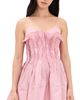 Marques'Almeida Marques'Almeida Cinched Pleated Mini Dress Pink - 1