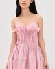 Marques'Almeida Marques'Almeida Cinched Pleated Mini Dress Pink - 3