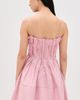 Marques'Almeida Marques'Almeida Cinched Pleated Mini Dress Pink - 4
