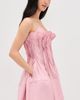 Marques'Almeida Marques'Almeida Cinched Pleated Mini Dress Pink - 5