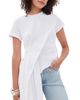 Marques'Almeida Marques'Almeida Draped Cap Sleeve T-Shirt White - 1