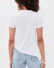 Marques'Almeida Marques'Almeida Draped Cap Sleeve T-Shirt White - 3