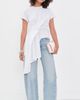 Marques'Almeida Marques'Almeida Draped Cap Sleeve T-Shirt White - 5