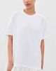 Marques'Almeida Marques'Almeida Ostrich Feather Hem T-Shirt Dress White - 3