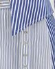 Marques'Almeida Marques'Almeida Patchwork Wrap Skirt with Folded Belt Blue Stripe - 6