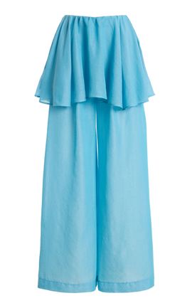 white christmas dresses Lorena Striped Linen Maxi Dress