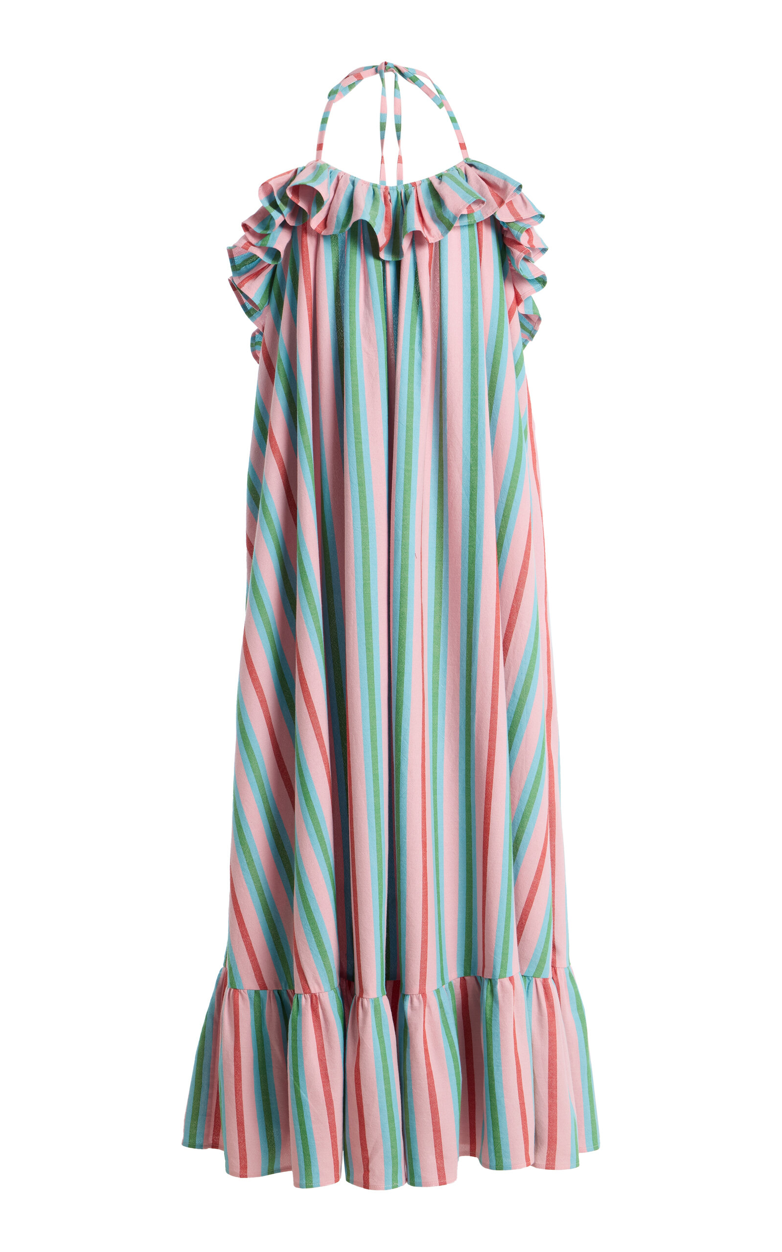 Marrakshi Life Marrakshi Life Exclusive La Isla The Ruffled Cotton Slip Dress