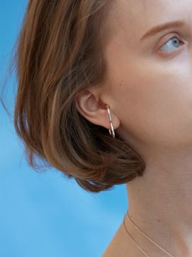 MARSBOM 3 earcuff earring silver