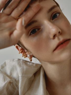 MARSBOM Bone Earcuff Gold