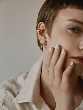MARSBOM Chair Two Way Earcuff Gold