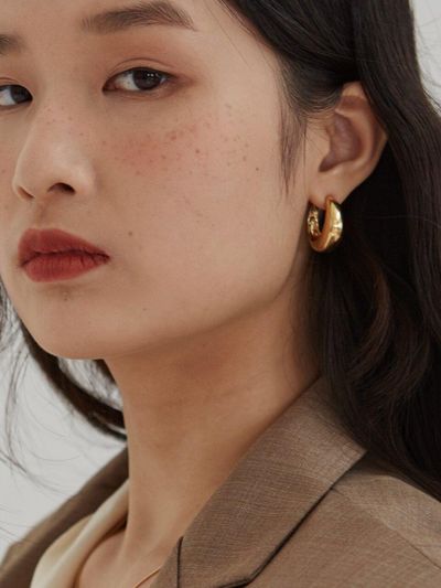 MARSBOM Chunky Circle Gold Earring