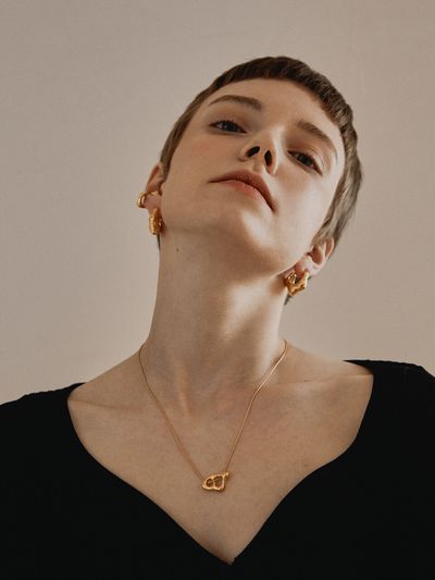 MARSBOM Pebble necklace Gold