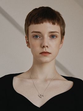 MARSBOM Pebble Necklace Silver