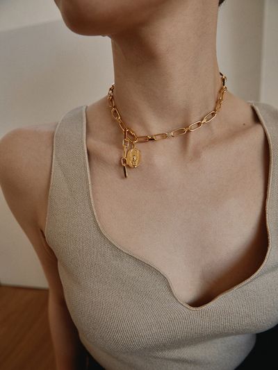 MARSBOM Savoy chain necklace gold