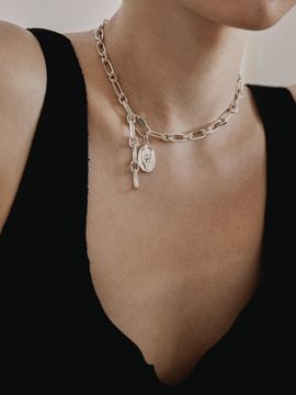 MARSBOM Savoy chain necklace silver