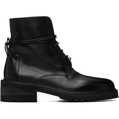 Marsèll Marsèll Black Calzone Soft Pebbled Leather Boots