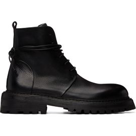 Marsèll Marsèll Black Carraucola Pebbled Leather Boots