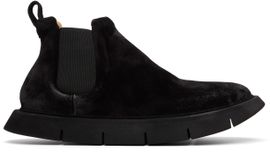 Marsèll Marsèll Black Intagliata Leather Chelsea Boots