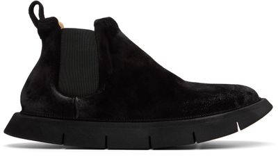 Marsèll Marsèll Black Intagliata Leather Chelsea Boots