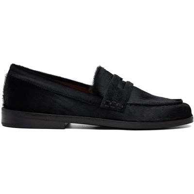 Marsèll Marsèll Black Mocasso Short Hair Leather Loafers