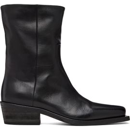 Marsèll Marsèll Black Tex Soft Pebbled Leather Boots