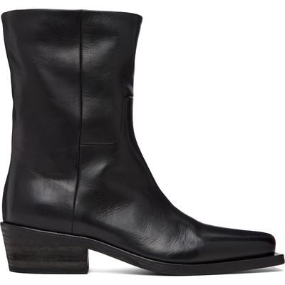 Marsèll Marsèll Black Tex Soft Pebbled Leather Boots