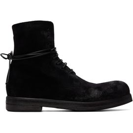Marsèll Marsèll Black Zucca Zeppa Leather Combat Boots