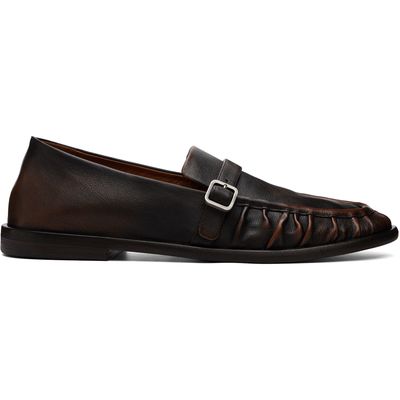 Marsèll Marsèll Brown Stesa Soft Pebbled Leather Loafers