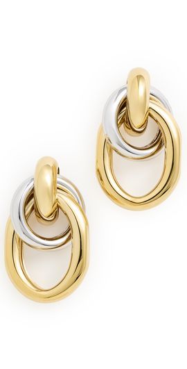 Martha Calvo Martha Calvo Two Tone Ami Earrings Gold/Silver One