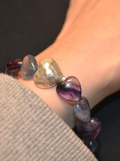 martha in the garret Handcrafted Sterling Silver Heart Bracelet