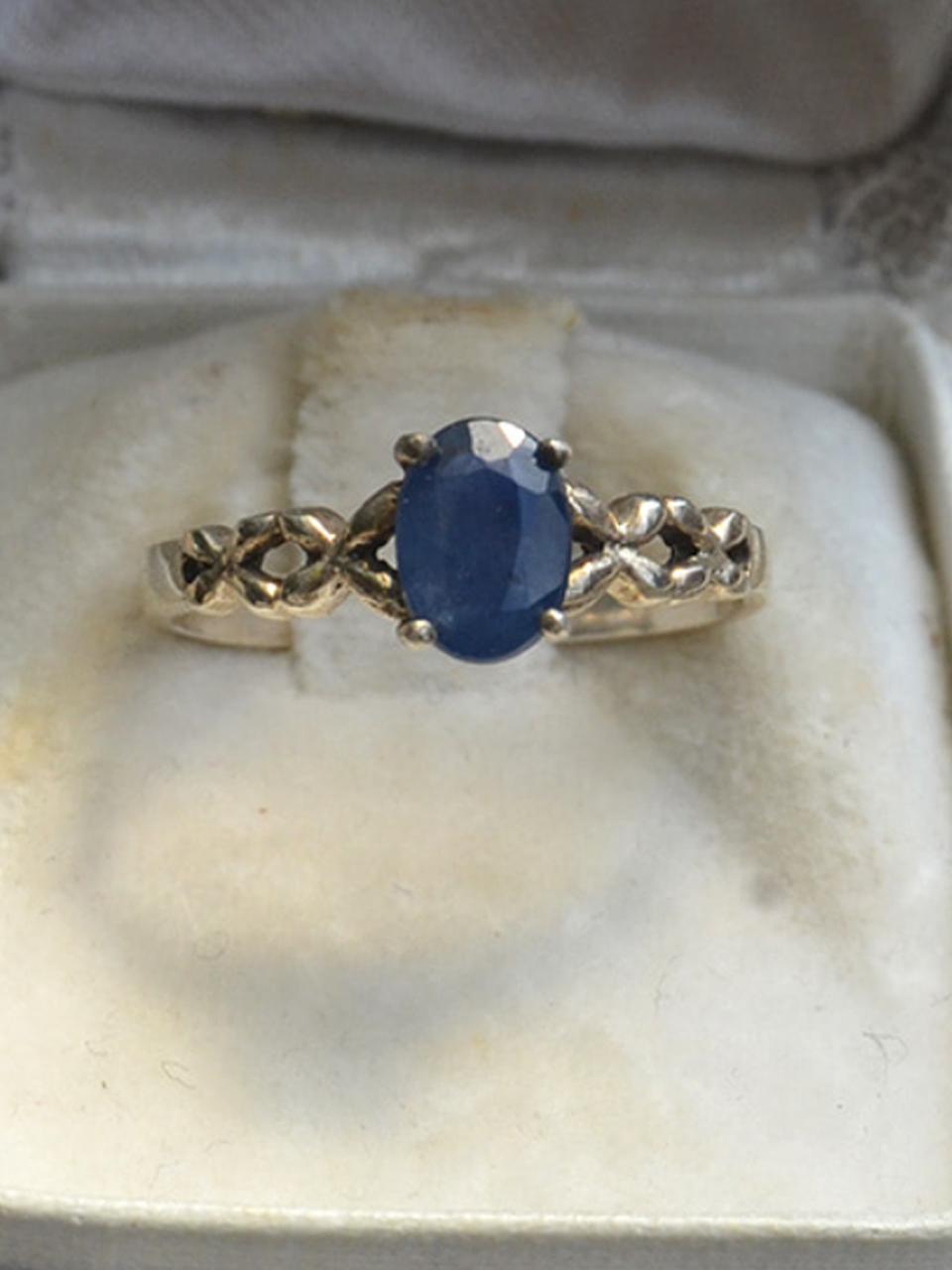martha in the garret kellan ii. sapphire Ring