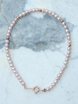 martha in the garret Marcela Pearl Bracelet [Pink]